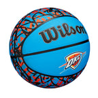 Wilson Nba Team Graffiti Basketball - Oklahoma City Thunder, Size 7-29.5''