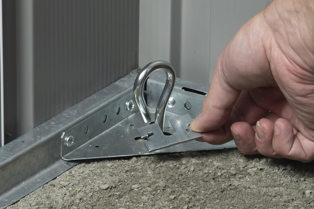 Arrow Shed Ak600 Earth Anchor Kit, Steel-Stainless