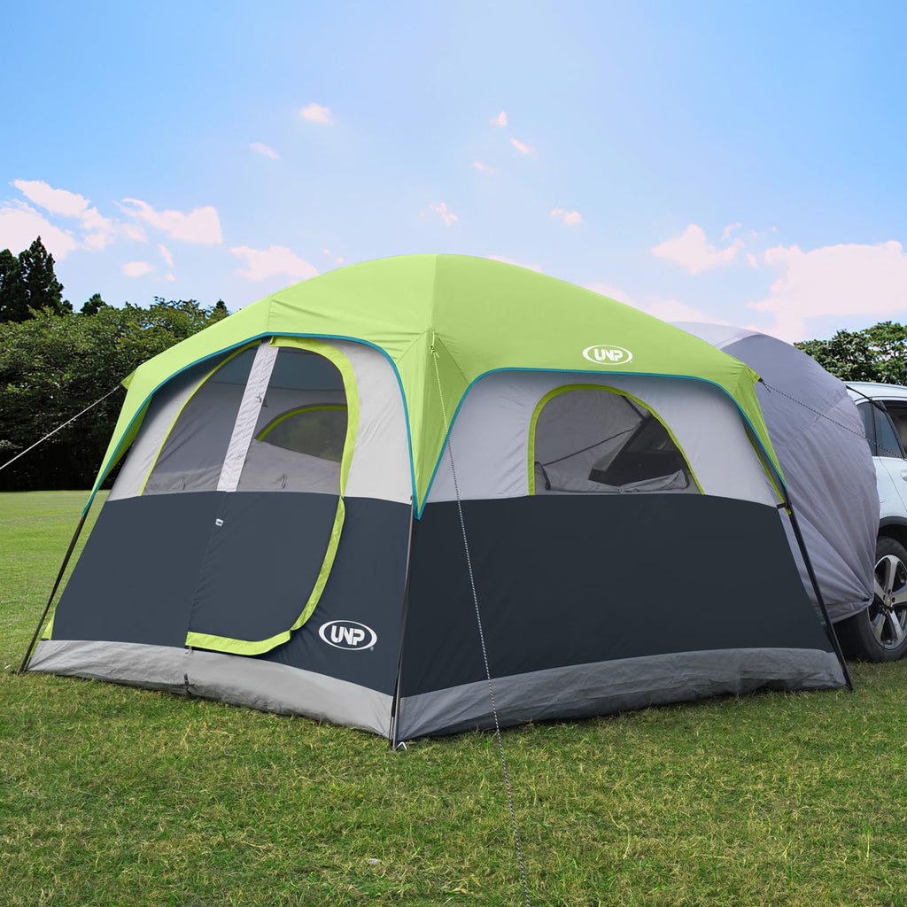 Unp Suv Tent For Camping, 6-Person Car Camping, Suv Tailgate Tent For Outdoor, Easy Set Up With Rainfly 10'X9'X78In(H) (Green)