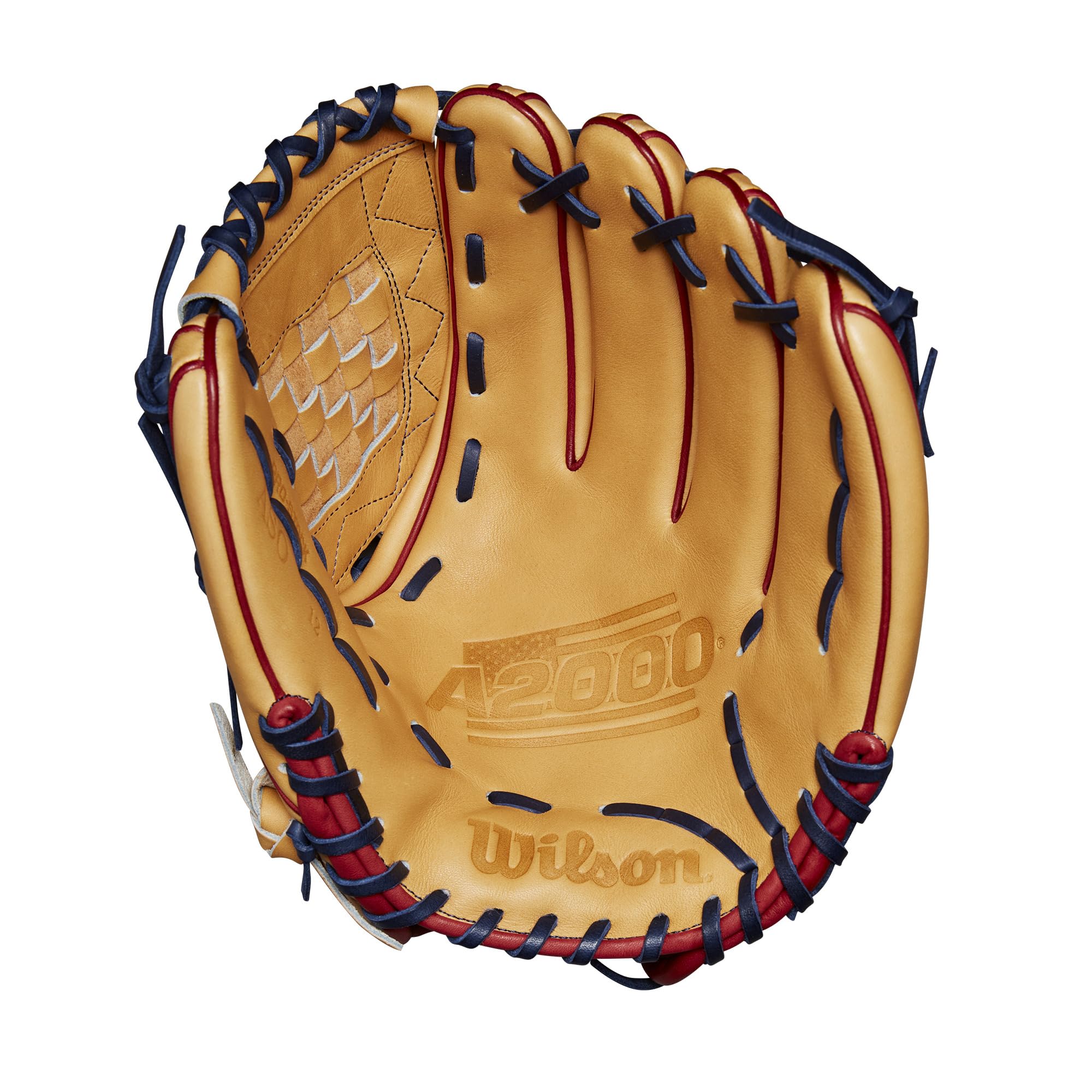 Wilson Winter 2024 A2000 Rachel Garcia Gm 12'' Fastpitch Pitcher'S Glove - Tan/Red/Black, Left Hand Throw