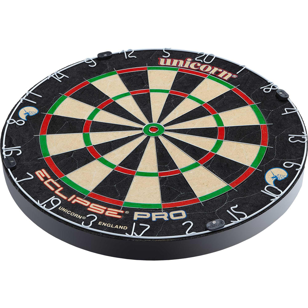 Unicorn Eclipse Pro Dart Board With Ultra Slim Segmentation - 30% Thinner Than Conventional Boards - For Increased Scoring And R