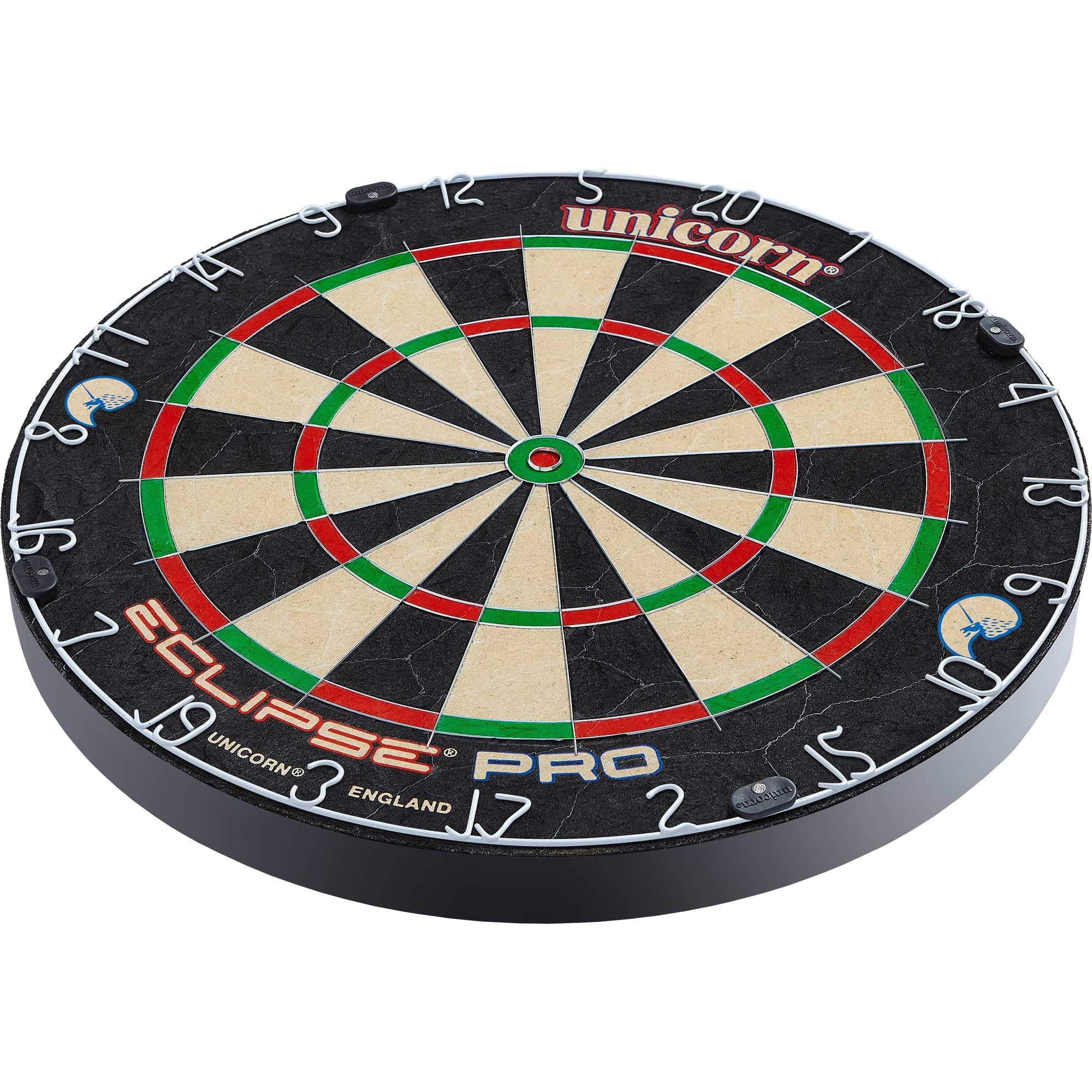 Unicorn Eclipse Pro Dart Board With Ultra Slim Segmentation - 30% Thinner Than Conventional Boards - For Increased Scoring And R