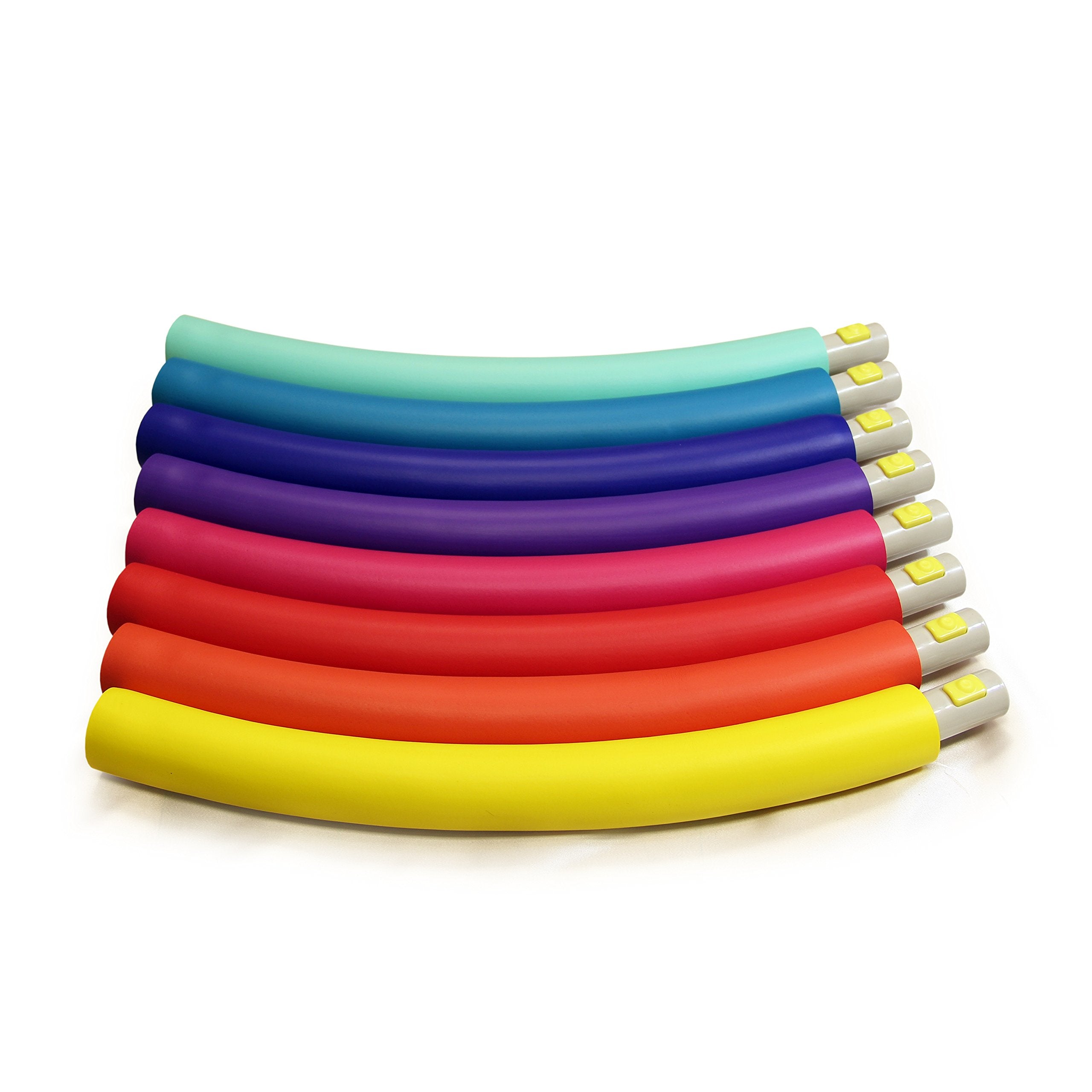Weighted Hula Hoop, Trim Hoop 3B - 3 Lb Large, Weight Loss Fitness Sports Hoop With No Wavy Ridges (Rainbow Colors)