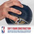 Franklin Sports Nba New Orleans Pelicans Mini Foam Basketball - Kids 5.5'' Inch Toy Basketball For Over The Door + Mini Indoor H