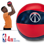 Franklin Sports Nba Washington Wizards Toy Basketballs - 2 Pack Of Kids Soft Mini Basketballs For Over The Door + Indoor Hoops -
