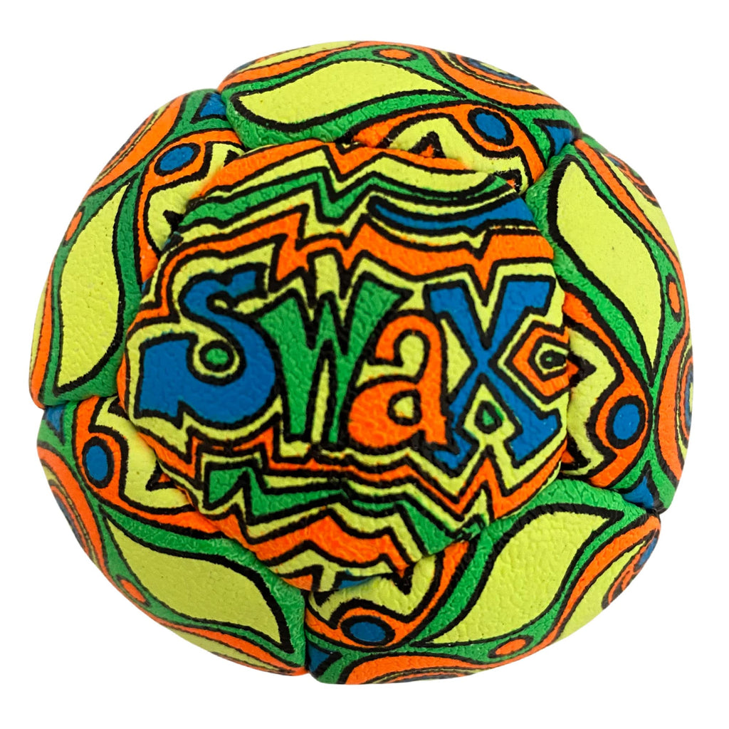 Swax Lax Lacrosse Training Ball - Indoor Outdoor Practice Less Bounce & Rebounds (1 Graffiti)