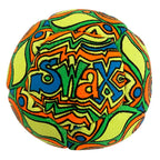Swax Lax Lacrosse Training Ball - Indoor Outdoor Practice Less Bounce & Rebounds (1 Graffiti)