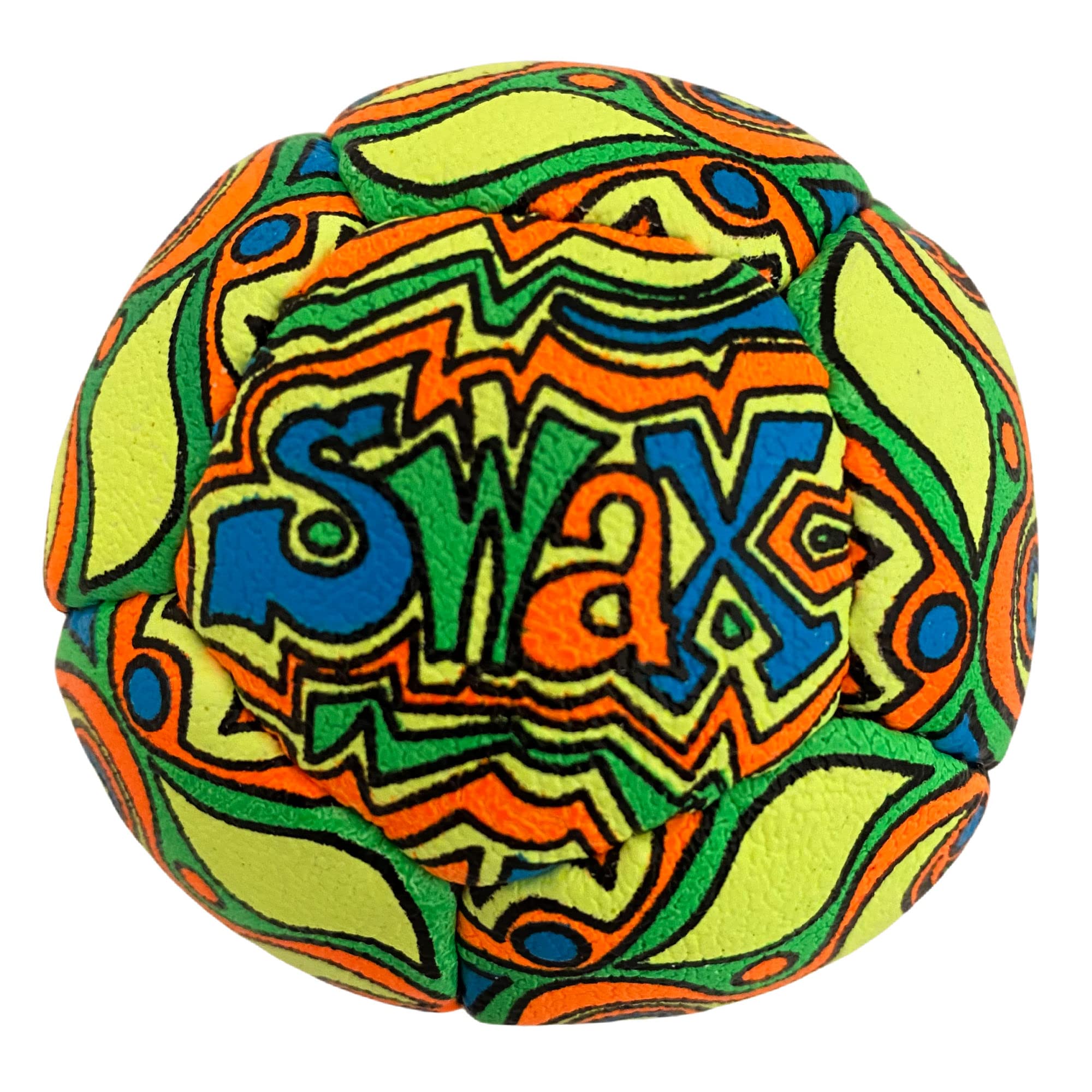 Swax Lax Lacrosse Training Ball - Indoor Outdoor Practice Less Bounce & Rebounds (1 Graffiti)