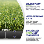 Golfguru Golf Mat, 5X4Ft 21Mm Artificial Turf Golf Hitting Mats Practice With 10 Golf Balls, 9 Golf Tees, Golf Hitting Practice