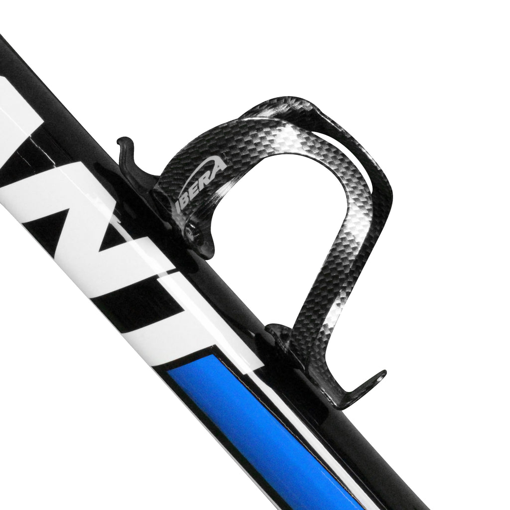 Ibera Bicycle Lightweight Aluminum Water Bottle Cage, Carbon Pattern