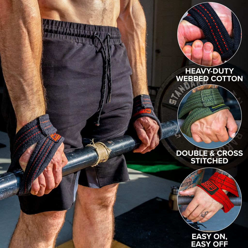 Serious Steel Fitness Figure 8 Deadlifting Straps (70 Centimeters)
