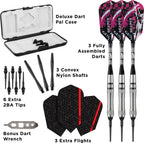 Viper Grim Reaper 80% Tungsten Soft Tip Darts With Storage/Travel Case, Fine Knurling, 18 Grams