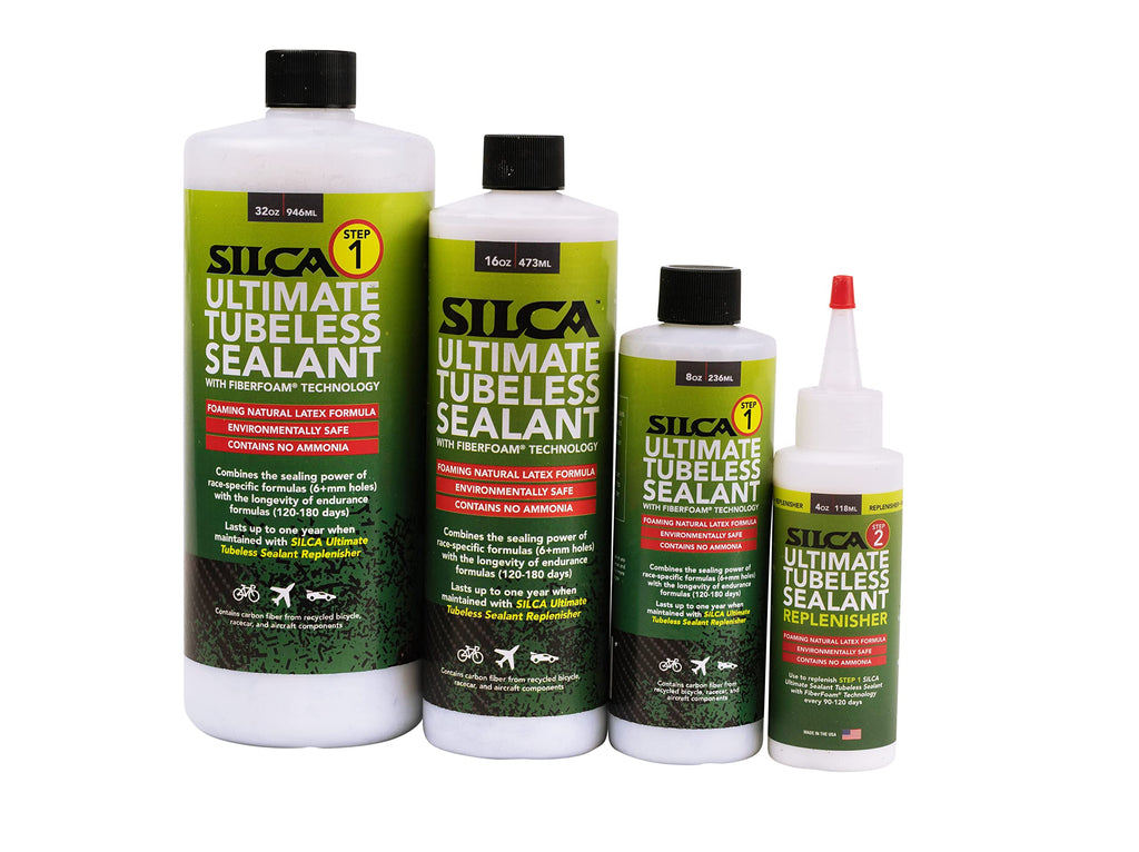 Silca Ultimate Tubeless Tire Sealant - Replenisher Long Lasting, Fast Sealing Bike Tire Sealant Tubeless Sealant - Mtb, Road, Gr