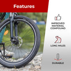 Fincci Pair 26 X 2125 Inch Foldable Bike Tires 57-559 For Mtb Mountain Hybrid Bicycle - Pack Of 2 26X2125 Tire
