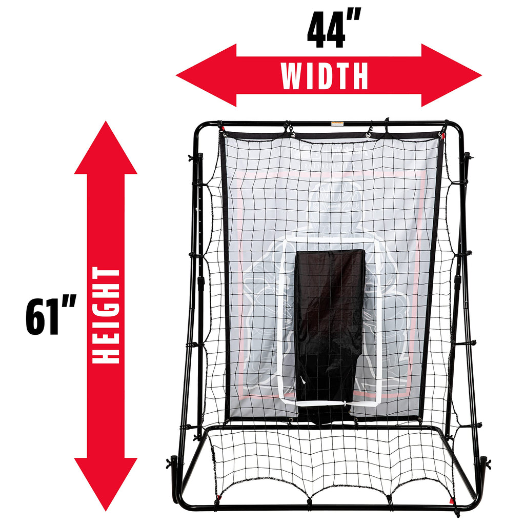 Franklin Sports Baseball Pitching Target And Rebounder Net - 2-In-1 Pitch Trainer And Pitchback Net - Baseball Return Screen And