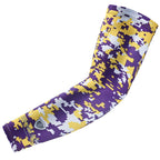 Stromguard Compression Sports Arm Sleeve Digital Camo Baseball Football Basketball - (One Arm Sleeve) (Youth Large, #21 - Purple