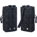 Tacticool 2 Pack Molle Pouches - Tactical Compact Water-Resistant Edc Pouch (2 Pack-Black)