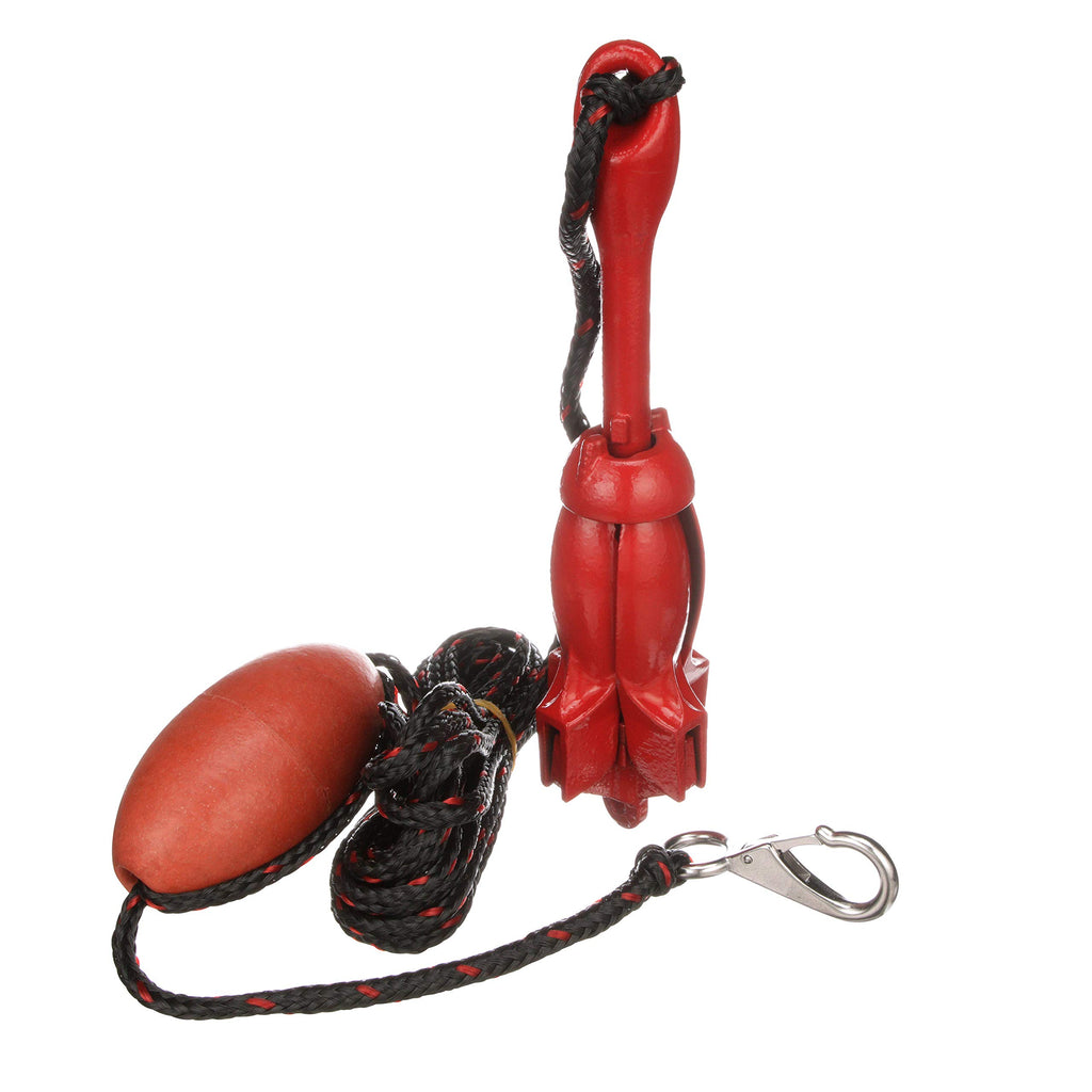 Attwood 11969-4 Grapnel Anchor System, 3.5-Pound Anchor, 25 Feet Of Rope, Marker Buoy, Snap Hook, Nylon Storage Case, One Size
