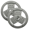 Fitvids Olympic 2-Inch Cast Iron Plate Weight Plate for Strength Training and Weightlifting  10-Pound