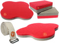 The Yogis Yoga Knee Pads, Yoga Mat Pads, Yoga Knee Support With Yoga Blocks [ Made In India ]