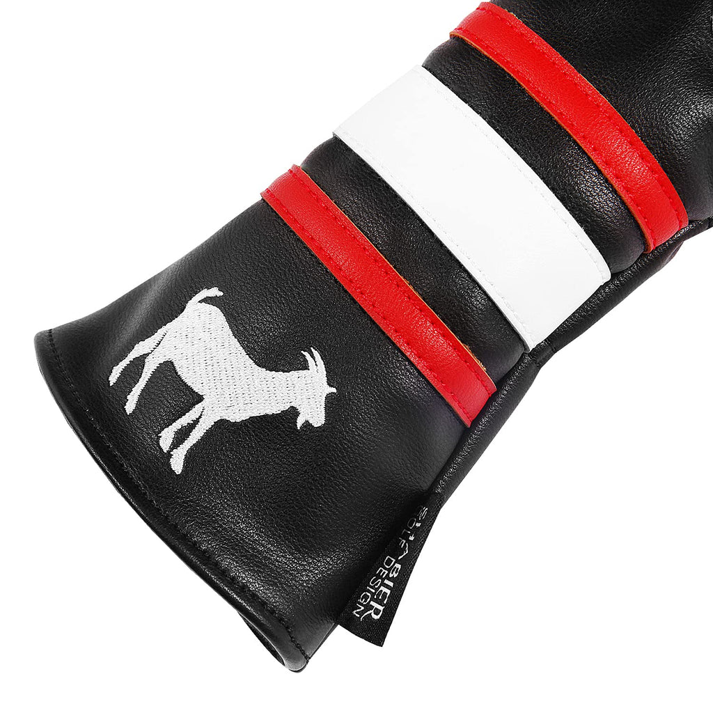Shabier Golf Sports Style Golf Wood Club Headcover Driver Cover For Taylormade M5 M6 Driver (Black 23 Hybrid Cover)