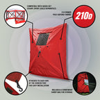 Clam Quick-Set Wind And Sun Panel Attachment For Escape Sport Screen Shelter Canopy Tent With Carrying Bag, Accessory Only, Red