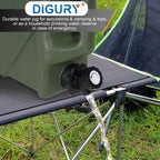Digury Camping Water Jug - 2.6 Gallon Bpa Free Water Storage With Spigot, No Leakage Portable Emergency Tank Canteens For Outdoo