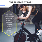 Domain Cycling Gel Bike Seat Cushion- Secure Peloton Fit For Smooth Stable Rides- Non-Slip Bicycle, Padded Bike Seat Cover For E