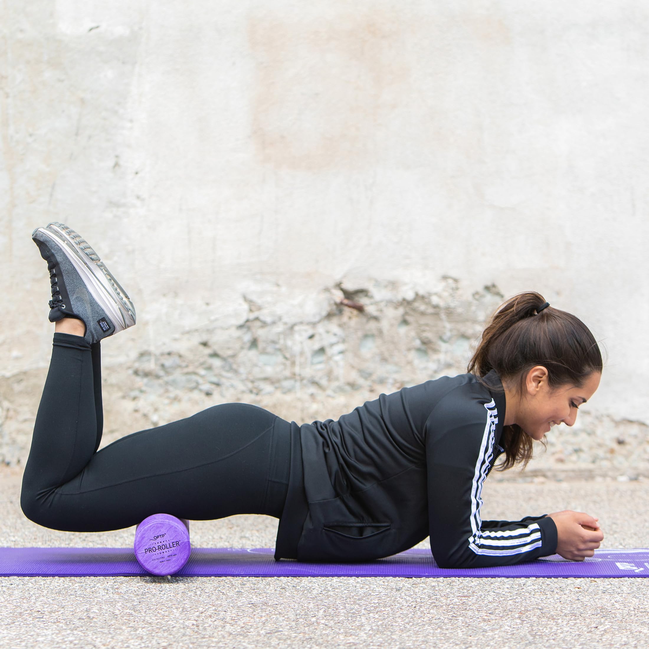 Optp Pro-Roller 36 X 4 Foam Roller - Standard Density - For Massage, Stretching, Fitness, Yoga And Pilates Exercise