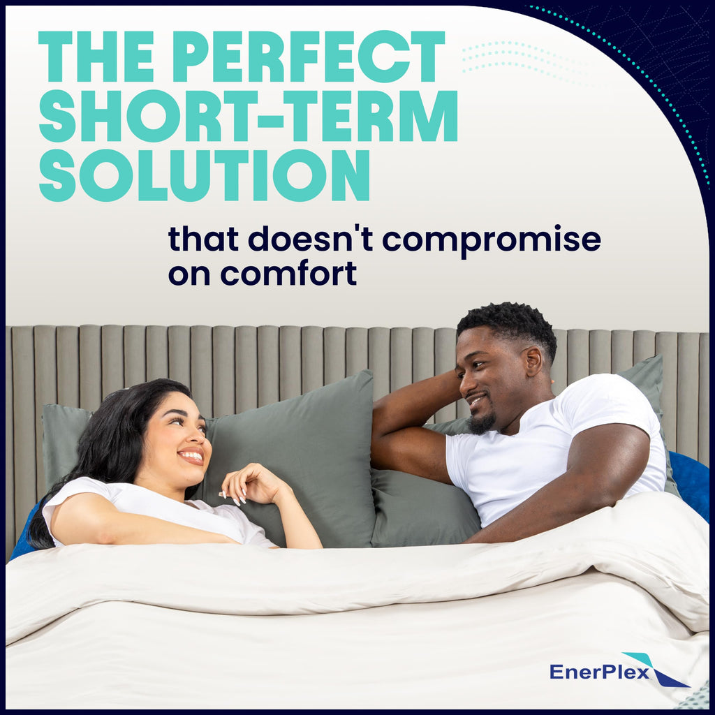 Enerplex Queen Air Mattress With Built-In Pump - 13 Inch Double Height Inflatable Mattress For Camping, Home & Portable Travel -
