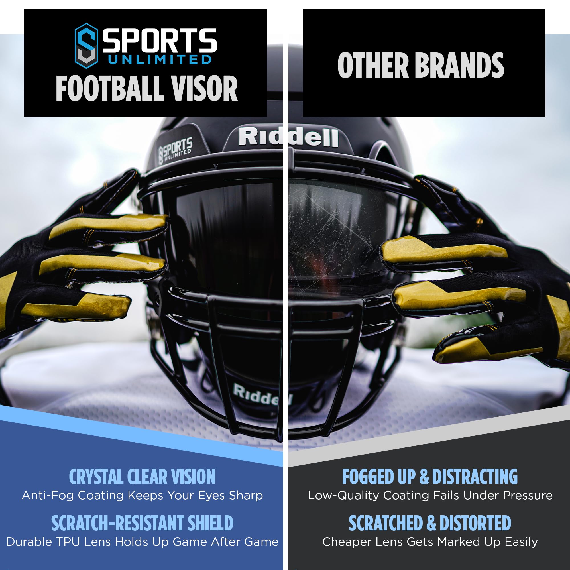Sports Unlimited Universal Football Visor