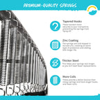 Skybound 5.5'' Inch Replacement Trampoline Springs - Heavy-Duty Galvanized Steel - Set Of 36