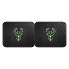 Fanmats 12378 Nba Milwaukee Bucks Back Row Utility Car Mats - 2 Piece Set, 14In. X 17In., All Weather Protection, Universal Fit,