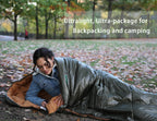 Sleeping Bag For Adults Kids Camping, 4 Season Warm Weather Waterproof Lightweight Sleeping Bag, Great For Outdoor Camping, Back