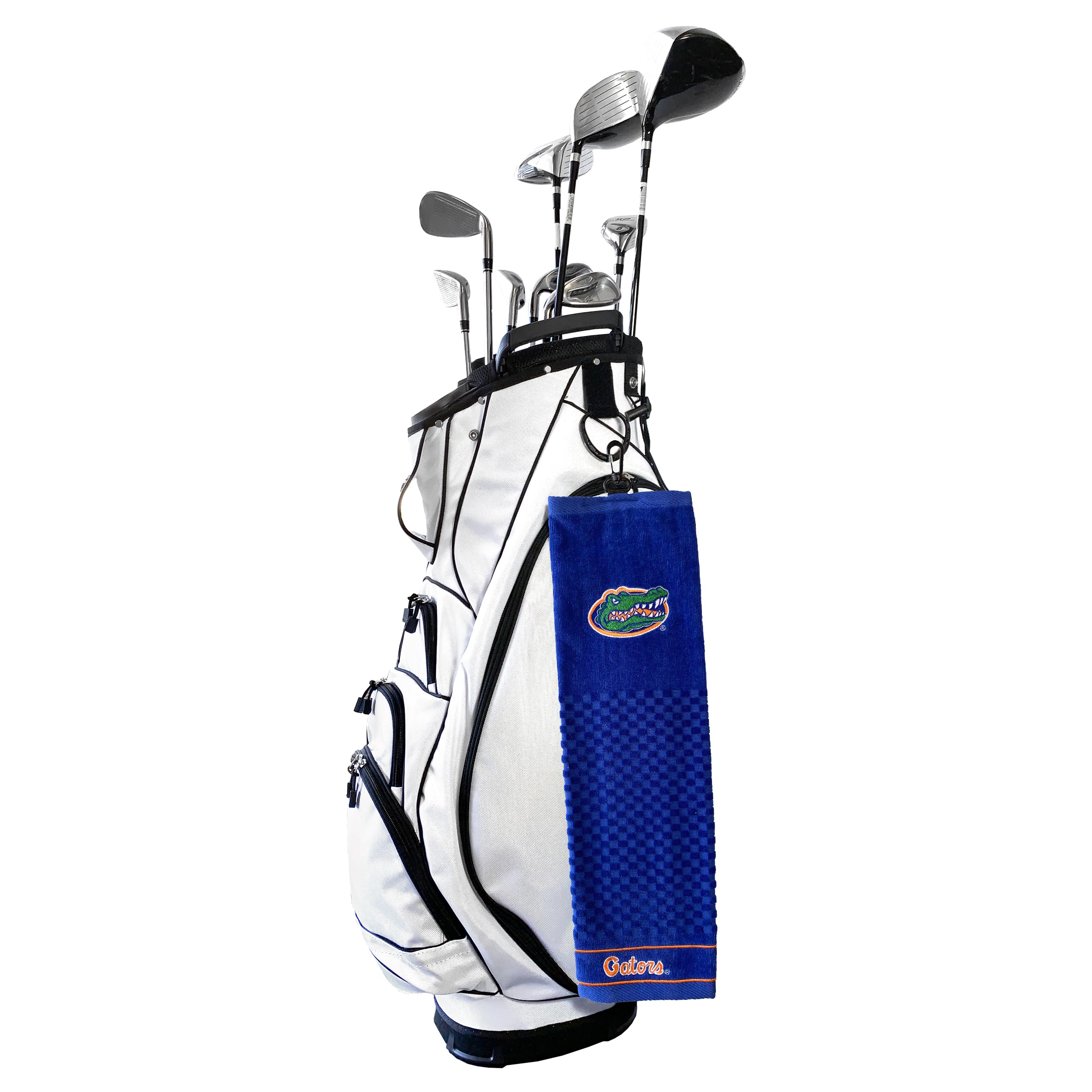 Team Golf Ncaa Florida Gators Embroidered Golf Towel Embroidered Golf Towel, Checkered Scrubber Design, Embroidered Logo