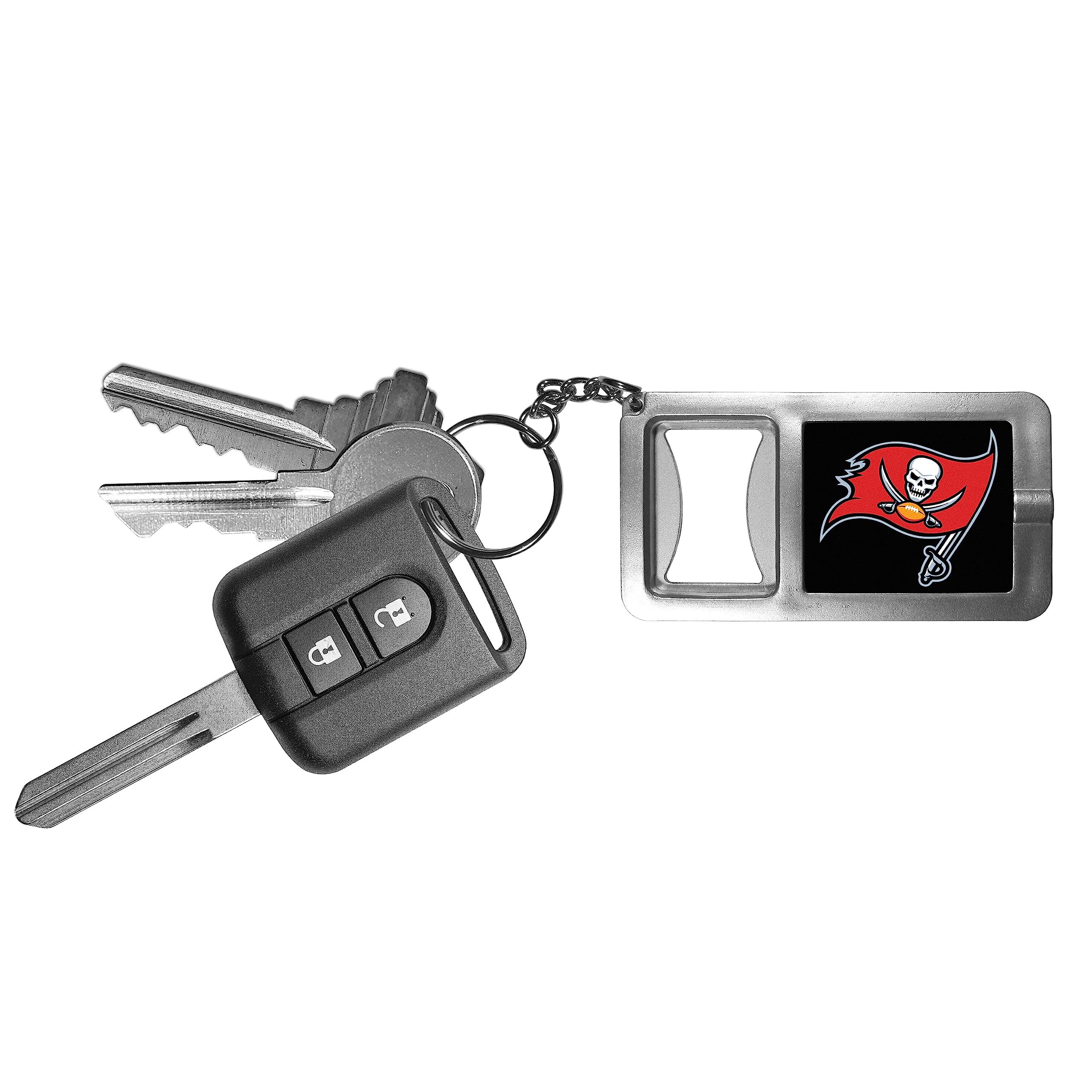 Nfl Siskiyou Sports Fan Shop Tampa Bay Buccaneers Flashlight Key Chain With Bottle Opener One Size Black