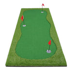 Boburacn Golf Putting Green/Mat-Golf Training Mat- Professional Golf Practice Mat- Green Long Challenging Putter For Indoor/Outd