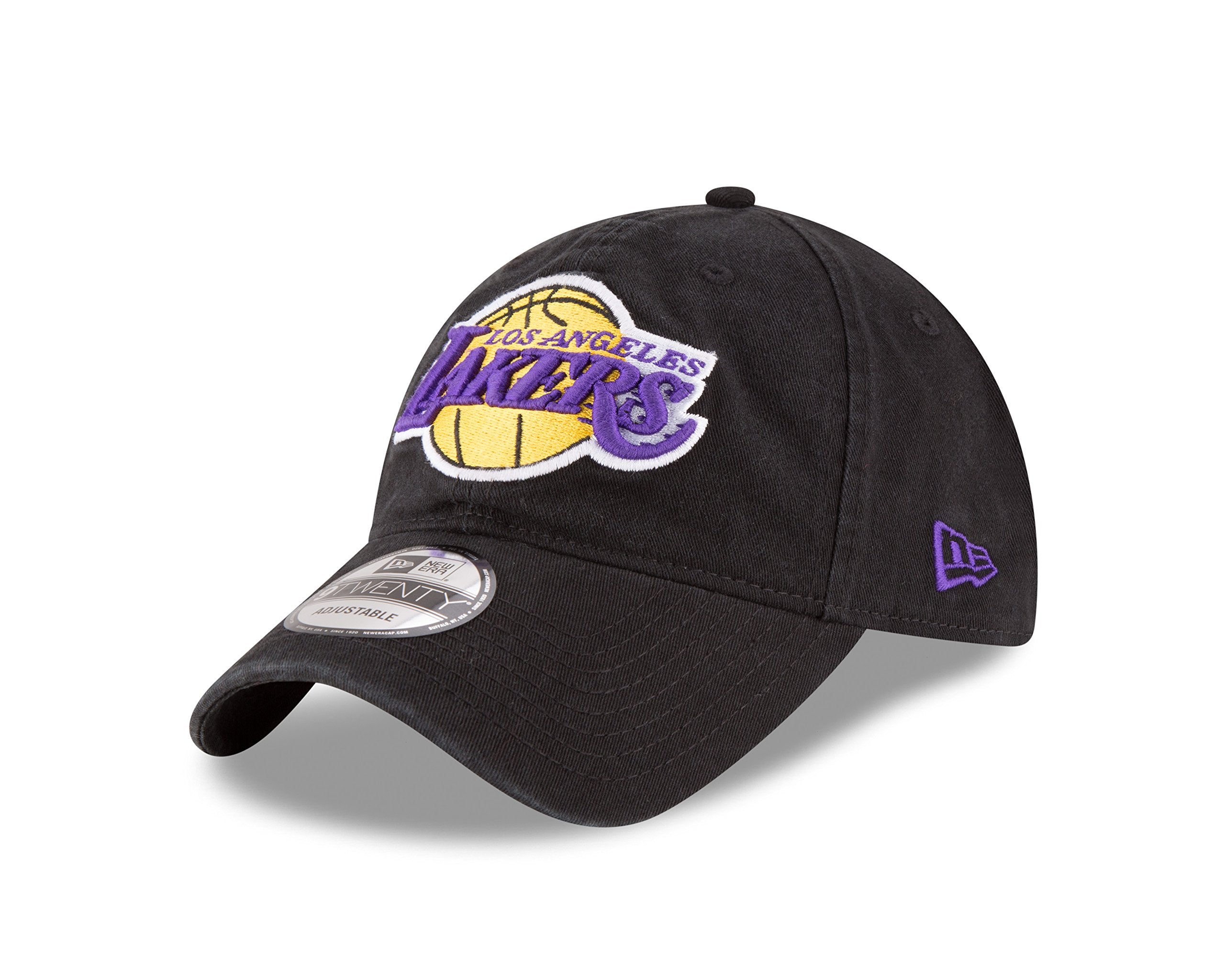 Nba Los Angeles Lakers Core Classic 9Twenty Adjustable Cap, Black, One Size