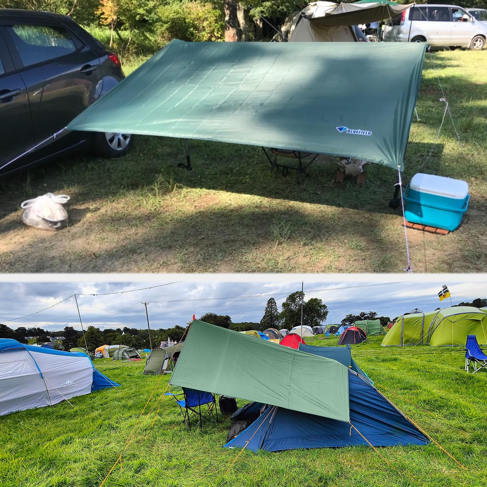 Triwonder Tarp Tent Footprint For Camping Backpacking Waterproof Hammock Rain Fly Cover Small Pool Tarp Heavy Duty Shelter Canop