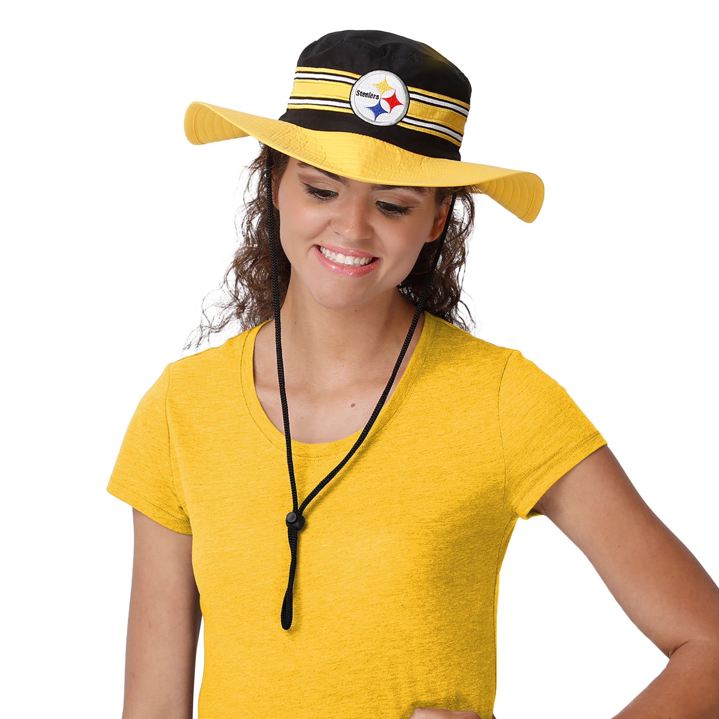 Foco Pittsburgh Steelers Nfl Team Stripe Boonie Hat