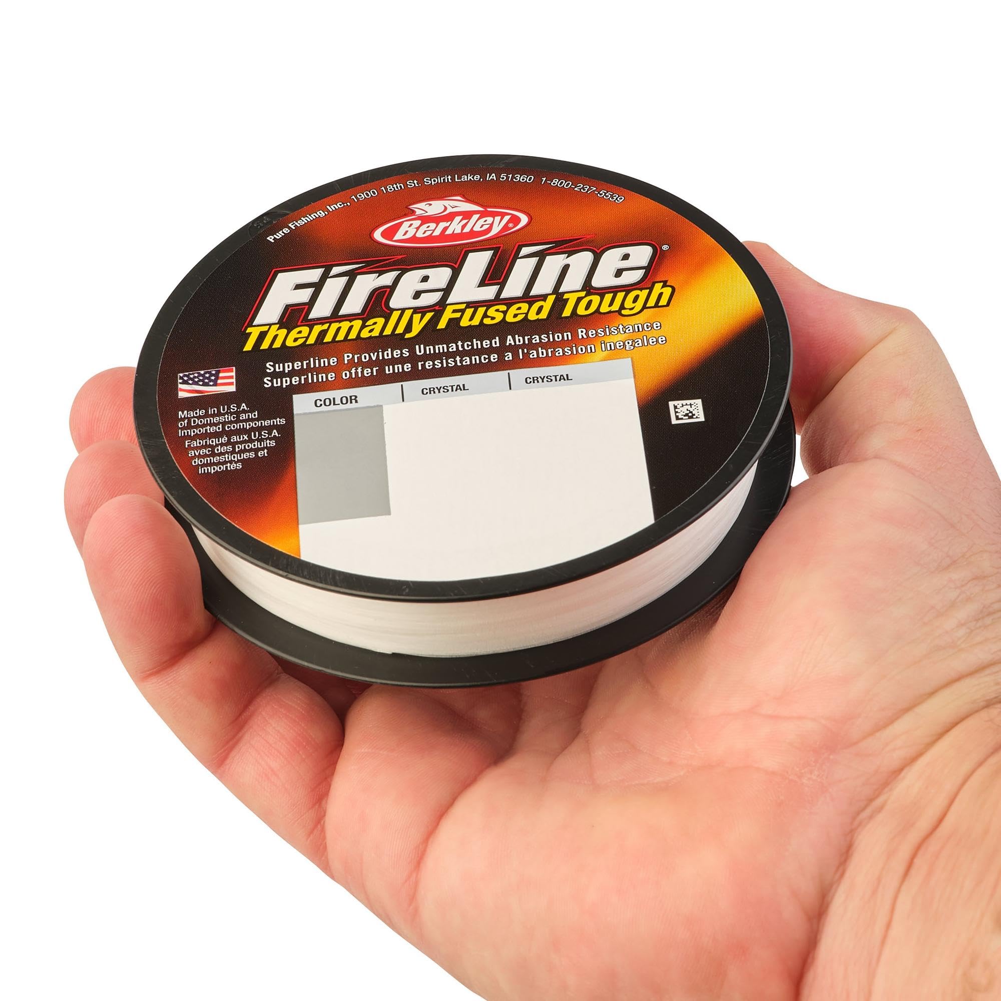 Berkley Fireline Superline, Crystal, 17Lb | 7.7Kg, 300Yd | 274M Fishing Line, Suitable For Freshwater Environments