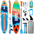 Niphean Inflatable Stand Up Paddle Board with SUP Accessories, Anti-Slip EVA Deck, 106 Inflatable Paddle Boards for Adults & 