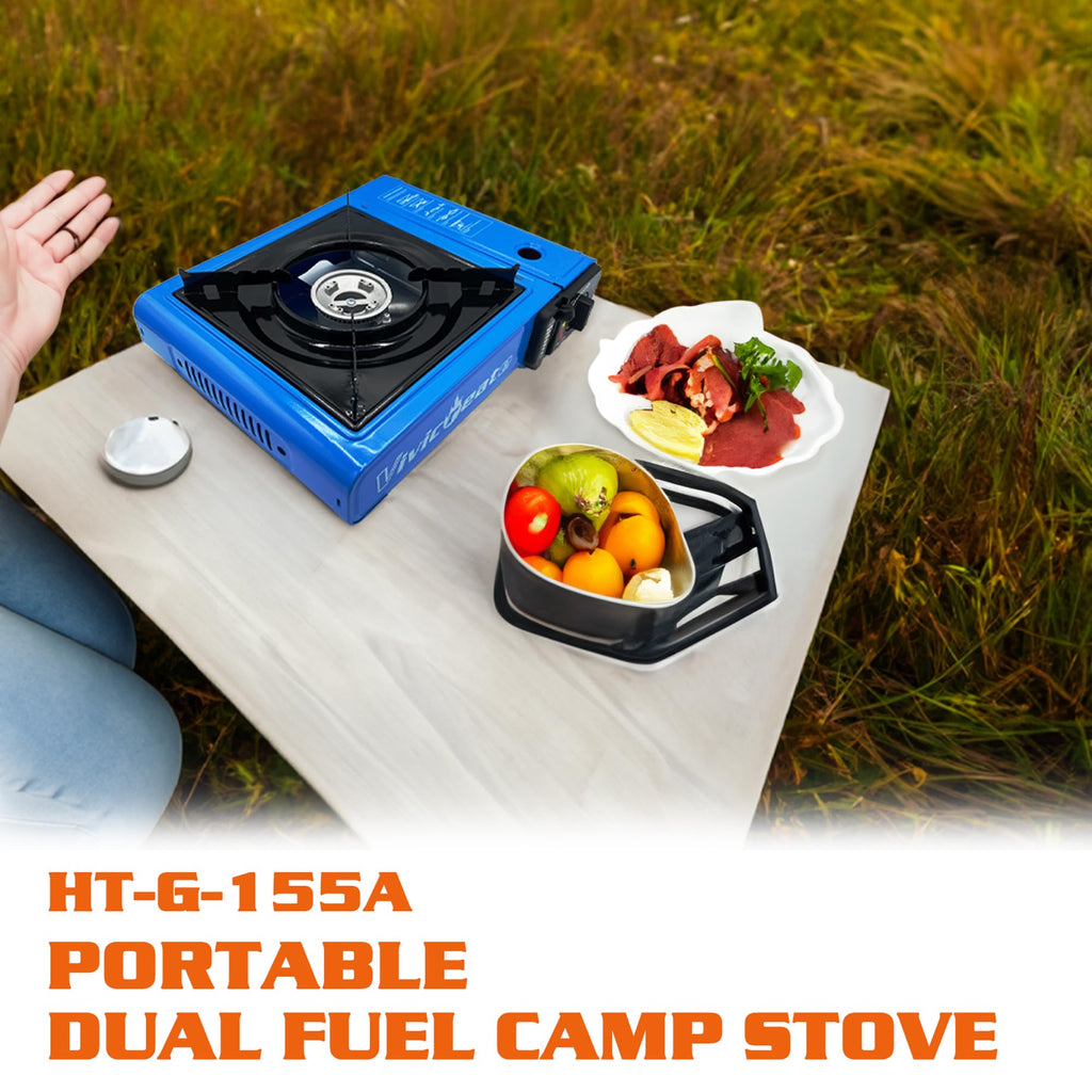 Vivicreate 7000 Btu Portable Butane Gas Stove For Camping Cooking Outdoor, Lightweight Portable Stove Burner With Auto Ignition,
