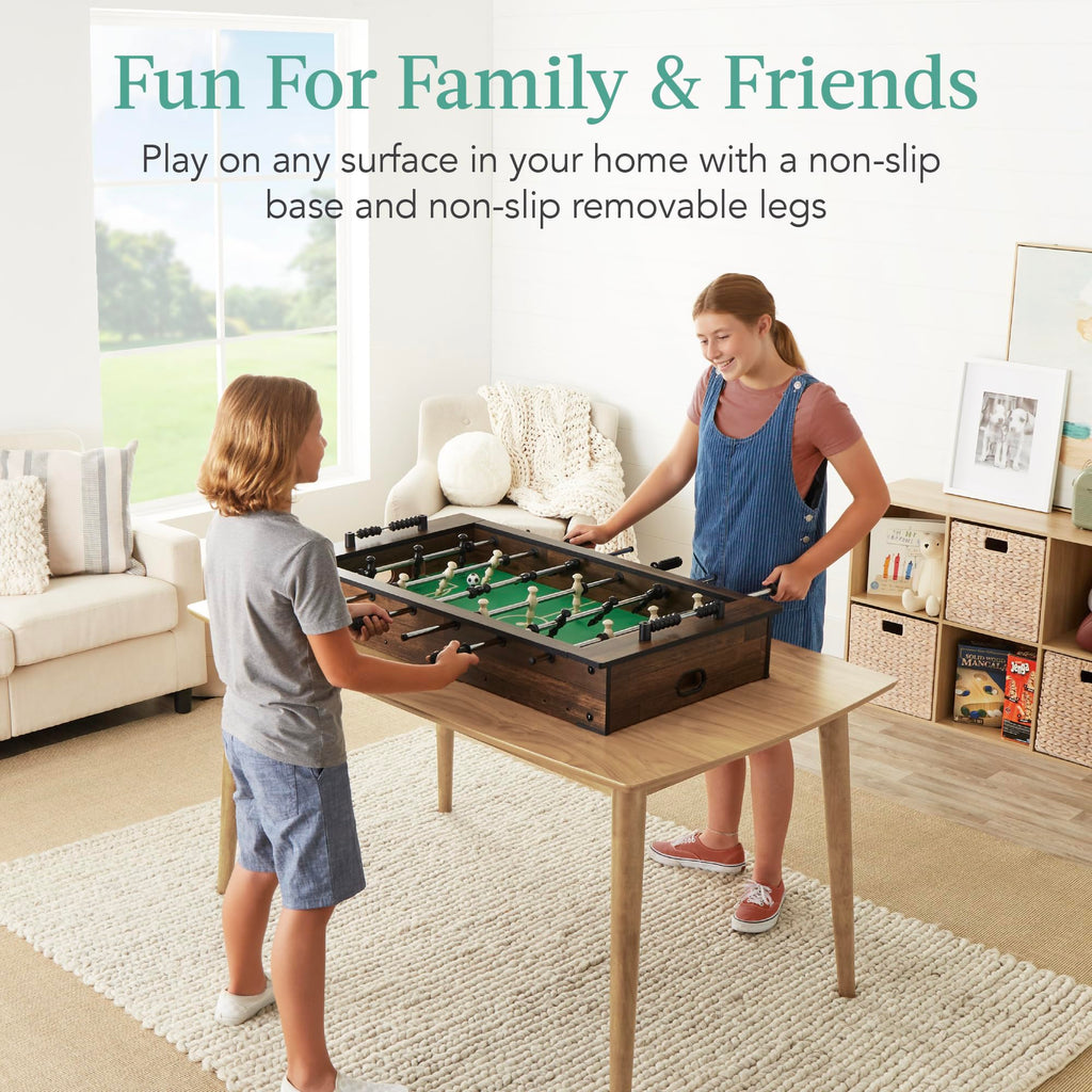 Best Choice Products 40In Tabletop Foosball Table, Compact Mini Arcade Table Hand Soccer For Kids And Adults, Home, Game Room W/