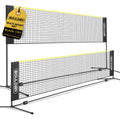 Boulder Badminton Pickleball Net - Height Adjustable Portable Net For Kids Volleyball, Junior Tennis And Backyard Games - Easy S