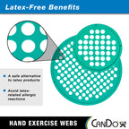 Cando-10-0876 Web Hand Therapy Device, Latex-Free, 14'' Diameter, Set (Tan, Yellow, Red, Green, Blue, Black)