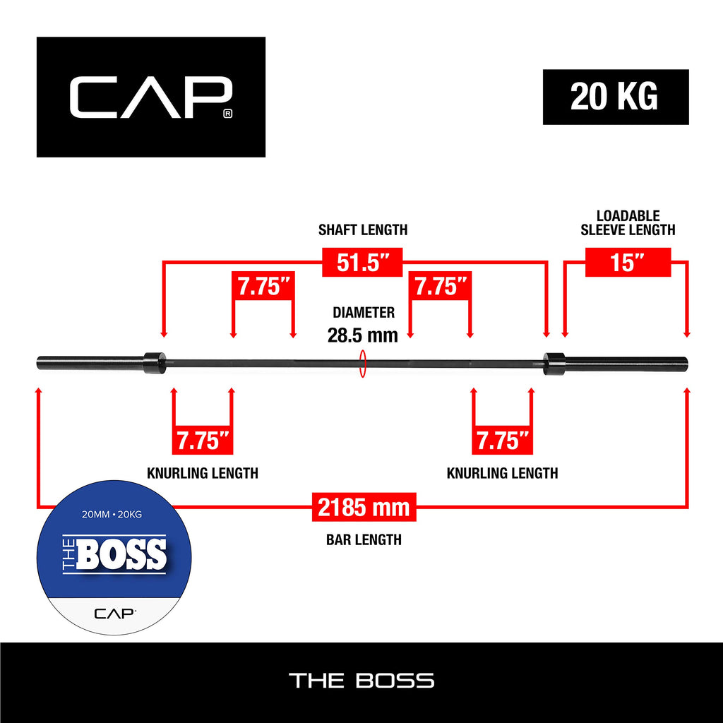 Cap Barbell The Boss Olympic Power Bar