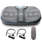 Sunny Health & Fitness Curved Vibration Plate Machine - 3D Vibrating Platform for Lymphatic Drainage & Weight Loss | Whole Body