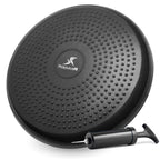 Prosourcefit Core Balance Disc Trainer, 14 Diameter With Pump For Improving Posture, Fitness, Stability, Black