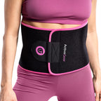 Activegear Waist Trainer For Women & Men - Sweat Band Waist Trimmer Belt For A Toned Look - Reinforced Trim And Hook & Loop Clos